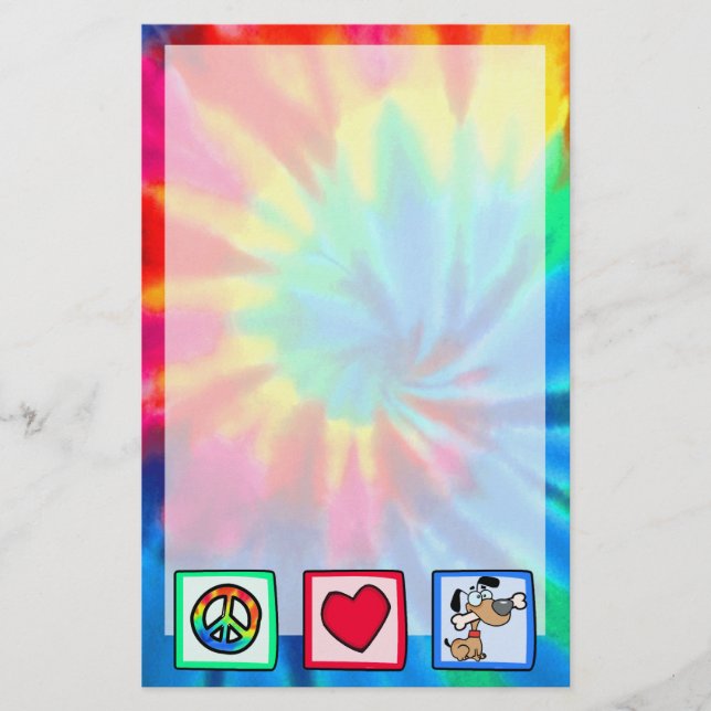 Papeterie Paix, amour, chiots (Devant)