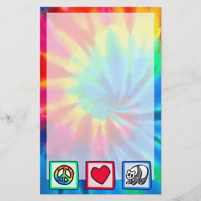 Papeterie Paix, amour, pandas (Devant)