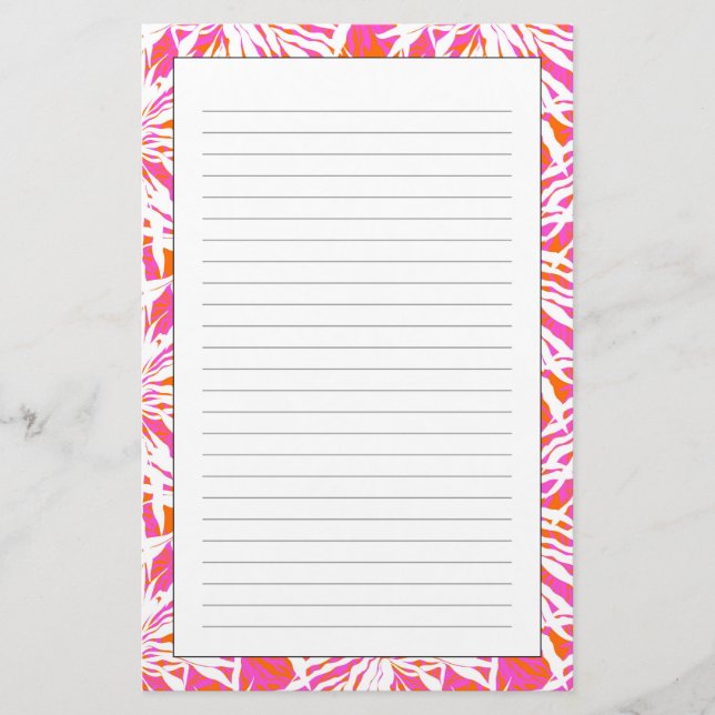 Papeterie Palmettes tropicales (Devant)