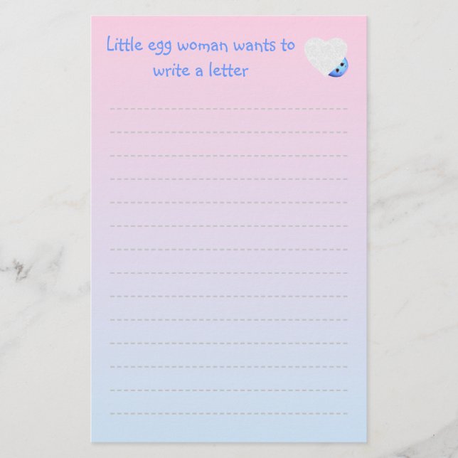 Papeterie Papier à écrire sur les oeufs coupés (Devant)