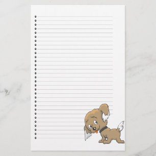 Papeterie Papier à lettres adorable avec chiot