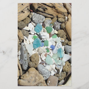 Papeterie Papier à lettres Beach Combers Blue Sea Glass Foss