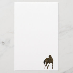 Papeterie Papier à lettres blanc Brown Horse