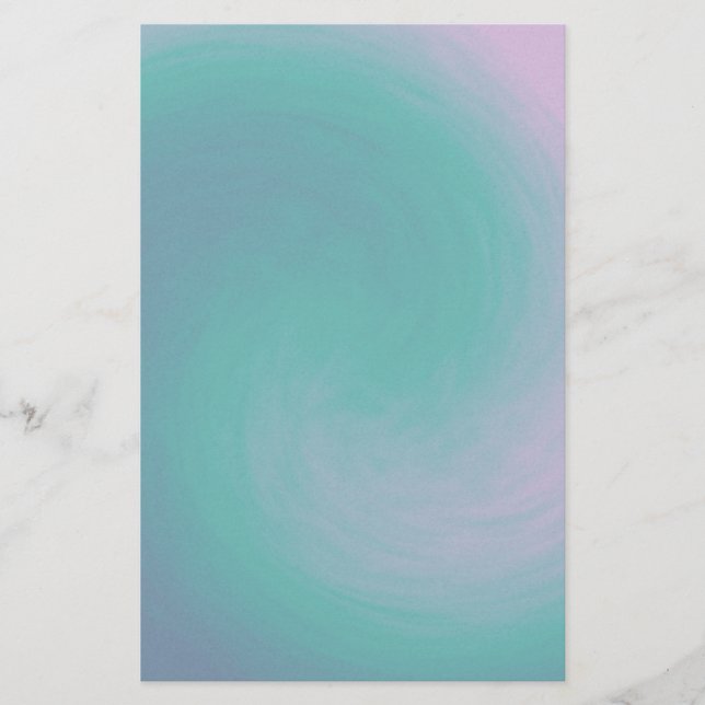 Papeterie Papier à lettres bleu, Turquoise et violet (Devant)