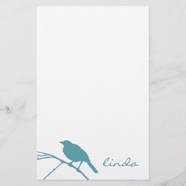 Papeterie Papier à lettres Blue Bird - Personnaliser (Devant)