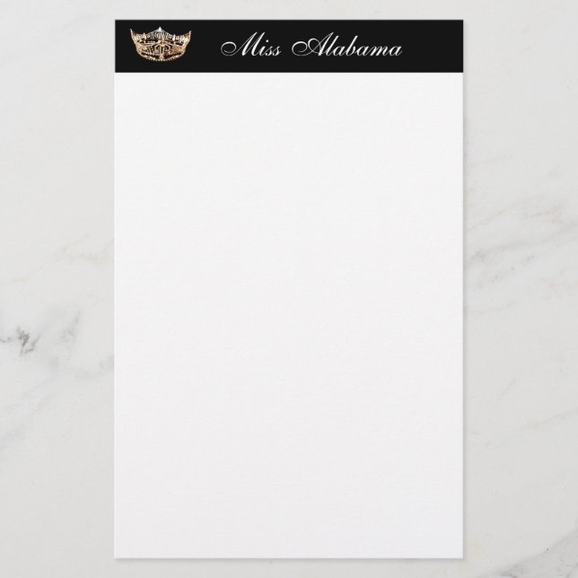 Papeterie Papier à lettres Concours Couronne & Titre (Devant)