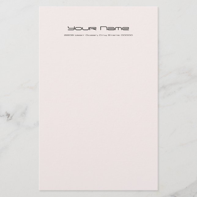 Papeterie Papier à lettres de base/couleur perle (Devant)