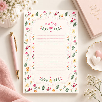 Papeterie Papier à lettres de la station de fleurs sauvages
