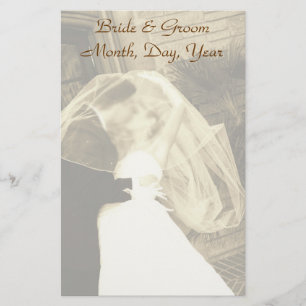 Papeterie Papier à lettres de mariage personnalisé