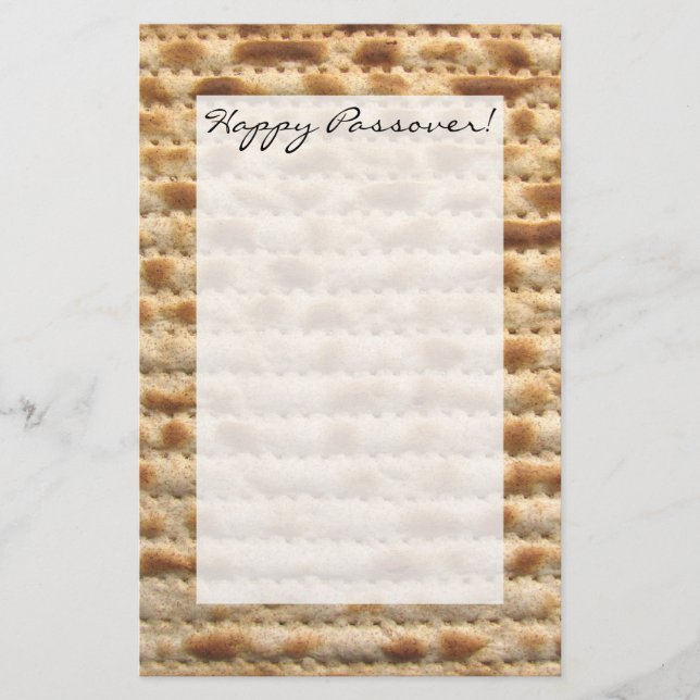 Papeterie Papier à lettres de matzah de pâque (Devant)