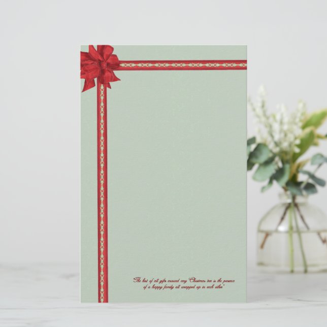Papeterie Papier à lettres de Noël enveloppé (Debout devant)