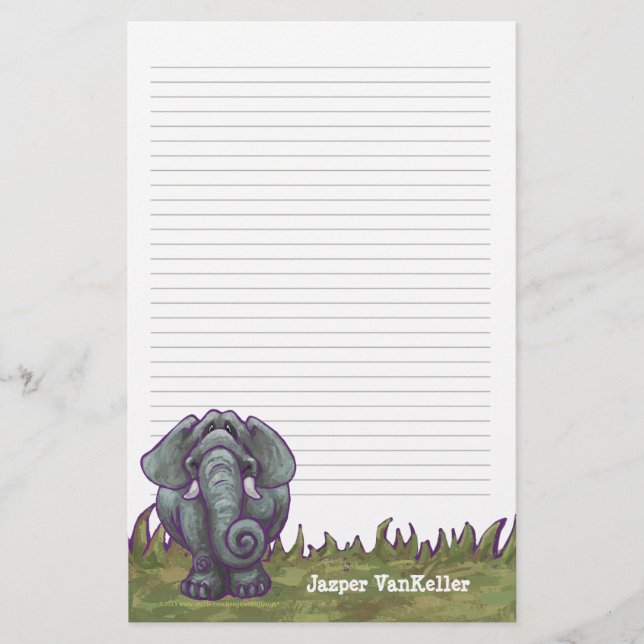 Papeterie Papier à lettres éléphant (Devant)