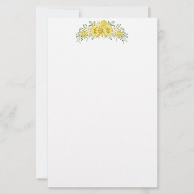 Papeterie Papier à lettres - Floral (Devant)