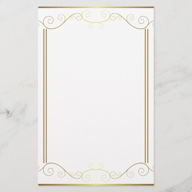 Papeterie Papier à lettres Gold Panel (Devant)