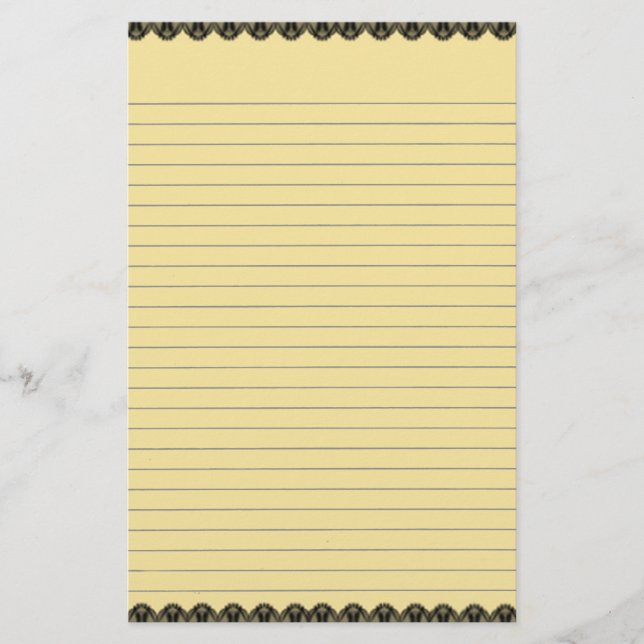 Papeterie Papier à lettres jaune (Devant)