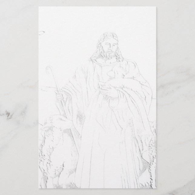 Papeterie Papier à lettres Jesus Shepherd (Devant)