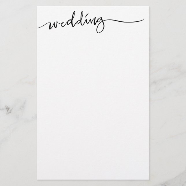 Papeterie Papier à lettres mariage personnalisé (Devant)