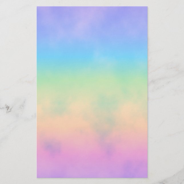 Papeterie Papier à lettres Neon Rainbow Nuages (Devant)