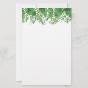 Papeterie Papier à lettres - Palmes tropicales