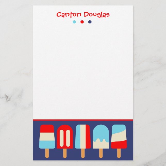 Papeterie Papier à lettres personnalisé (Devant)