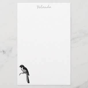 Papeterie Papier à lettres pour oiseaux personnalisé