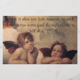 Papeterie Papier à lettres Raphael Angels