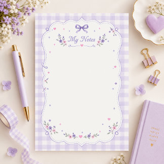 Papeterie Papier à lettres Ruban Violet