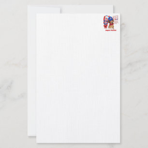Papeterie Papier à lettres Super Patriot Dachshund
