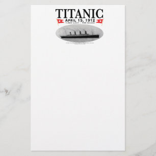 Papeterie Papier à lettres Titanic Ghost Ship