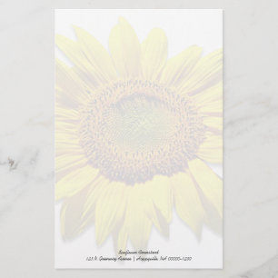Papeterie Papier à notes personnalisé avec fond de tournesol