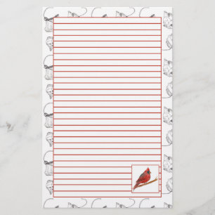 Papeterie Papier à papier à papier à lettres rouge cardinal