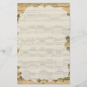 Papeterie Papier à papier de musique ancienne