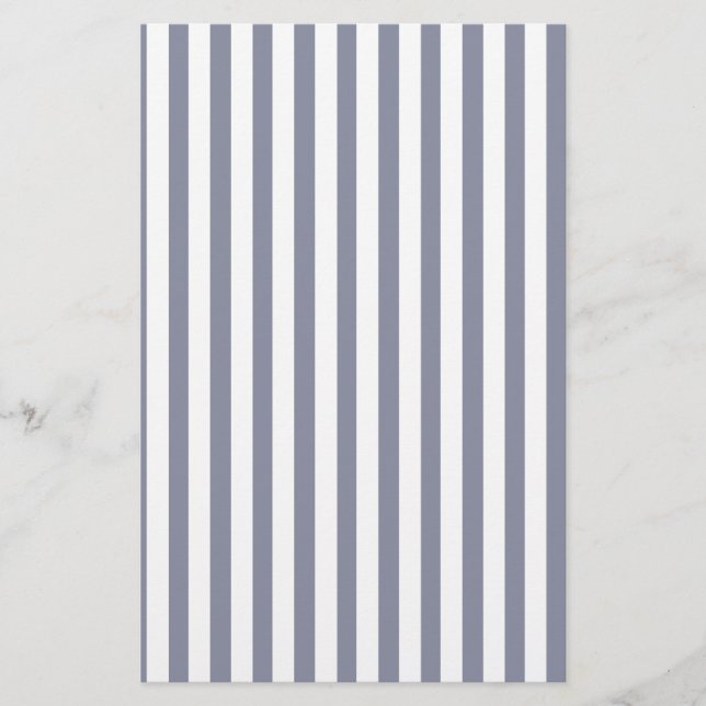 Papeterie Papier artisanal à rayures bleues et blanches (Devant)