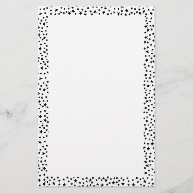 Papeterie Papier de frontière d'étoiles (Devant)