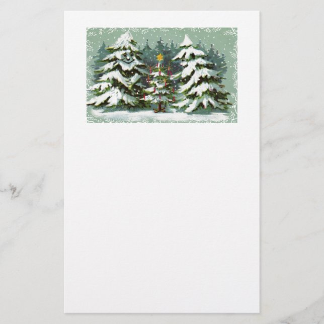 Papeterie Papier de la famille de l'arbre de Noël (Devant)