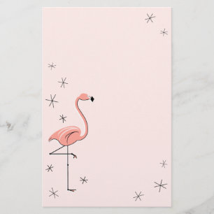 Papeterie Papier Flamant rose rose
