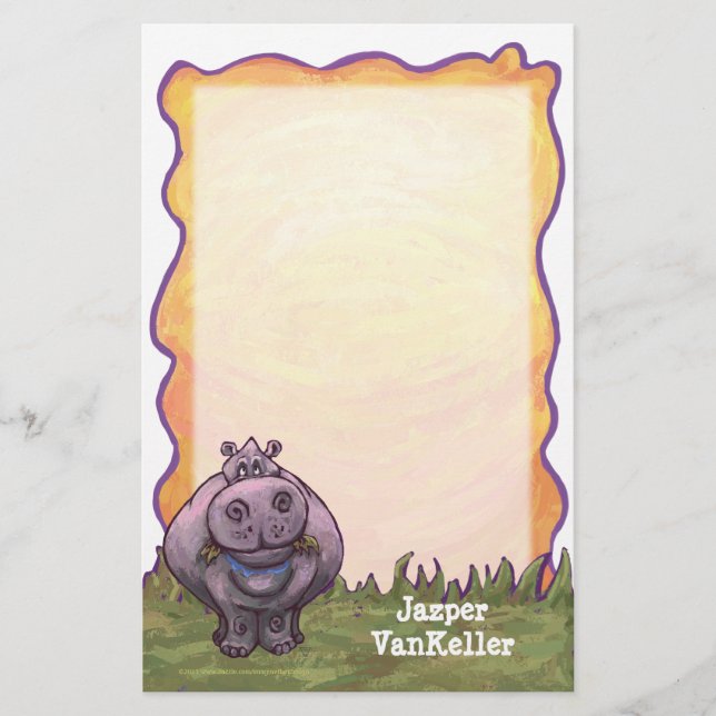Papeterie Papier Hippopotamus (Devant)