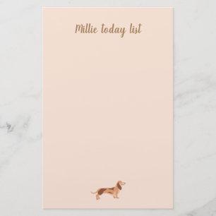 Papeterie Papier Pads note chien mignon dachshund