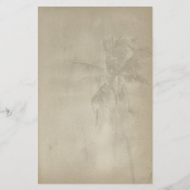 Papeterie Papier Papier à Papier à Palm Tropical Retro (Devant)