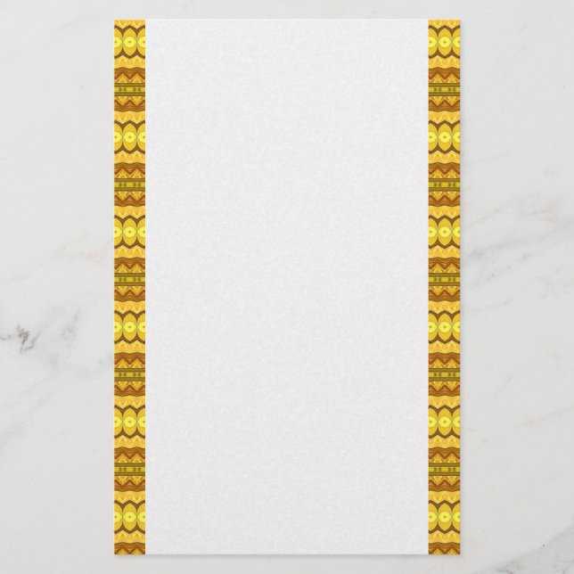 Papeterie Papier rayures jaune vif (Devant)