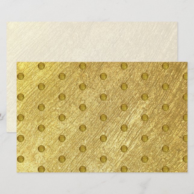 Papeterie Papier Recyclé pour le savon Motif or (Devant / Derrière)