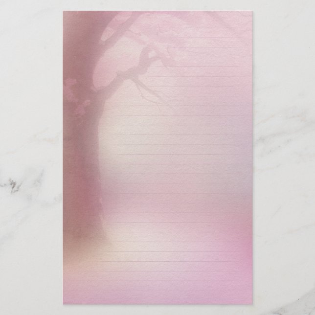 Papeterie Papier rose (Devant)