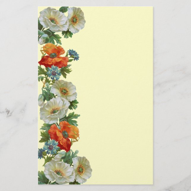 Papeterie Papiers à lettres et fleurs de Cornouailles (Devant)