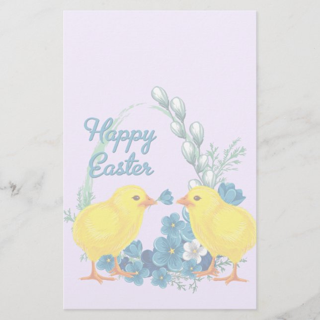 Papeterie Pâques Joyeuses Avec Bébés (Devant)