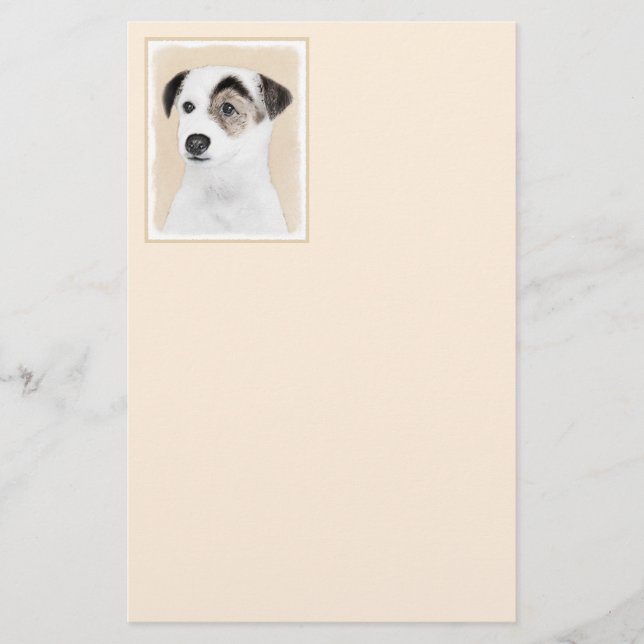Papeterie Parson Jack Russell Terrier Peinture - Chien Art (Devant)