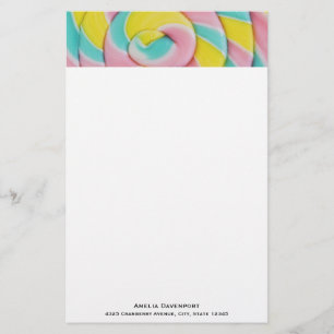 Papeterie Pastel Rainbow Spiral Candy Photo