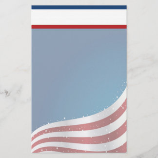 Papeterie patriotique des États-Unis avec en-tête