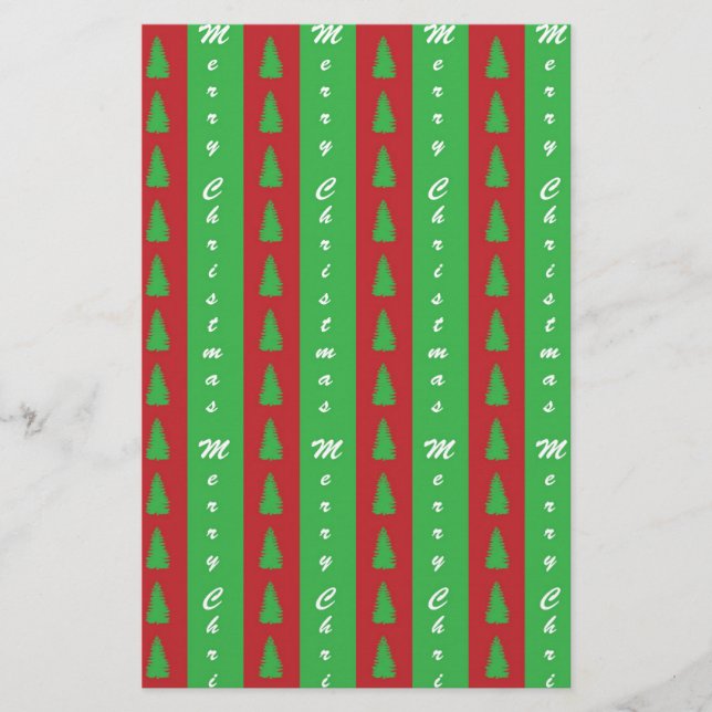 Papeterie Patterns de Christma Tree (Devant)
