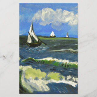 Papeterie Paysage marin à Saintes-Maries, Van Gogh