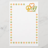 Peace Love Music stationnaire, personnaliser